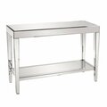 Howard Elliott Mirrored Console Table With A Bottom shelf 11096